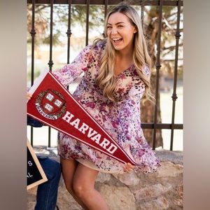 Free People “Closer to the Heart” Pink Floral Minidress - S